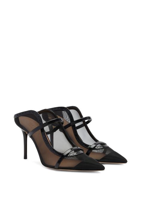 Black Maureen 85mm mules - women MALONE SOULIERS | MAUREEN85292BLK